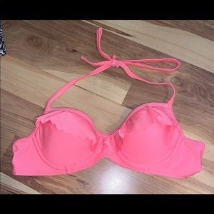 Pink bikini top